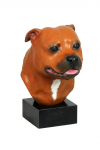 Staffordshire Bull Terrier, Staffy I - painted figurine, statue, figure, made by the artist, brand Art-Dog