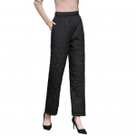 S&uuml;gistalvised puuvillased p&uuml;ksid rombiga tepitud sirge laia s&auml;&auml;rega pikad taskutega p&uuml;ksid &uuml;hev&auml;rvilised paksendatud soojad p&uuml;ksid M khaki