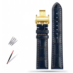 Klassikaline 19MM 20MM 21MM Veisenahast Kellarihm Longines Masters Collection L3 L4 L2.628/L2.673 jaoks Liblikaslukuga kellarihm 21mm