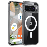 luksuslik l&auml;bipaistev magsafe &uuml;mbris Google Pixel 9 Pro XL Pixel9 Pro XL jaoks Magsafe magnetiline juhtmevaba laadimise &uuml;mbris l&auml;bipaistev p&otilde;rutuskindel tagakaas Coque For Pixel 9 puhas