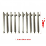 10 tk/partii 1,5 mm l&auml;bim&otilde;&otilde;duga kella tihvti kellarihma &uuml;hendusvarda vahetustarvikud 12mm-1.5mm Diameter