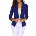 JPNTKY Naiste vintage vabaaja &uuml;hev&auml;rvilised s&uuml;gistalvised pikkade varrukatega POLO kaelajoped ja mantlid S valge