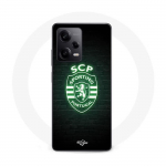 Coque Maniacase pour Xiaomi Redmi Note 12 Pro 5G scp sporting portugal lumineux fond noir