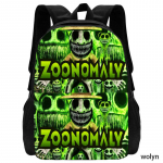 Zoonomaly Laste seljakott, Multikakoolikotid t&uuml;drukutele ja poistele, Vastupidav anime m&auml;ngude kooliseljakott lapsele, Koolikotid 15inches