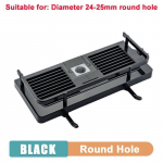 Vannituba Du&scaron;&scaron; Hoiuhoidik Riiulid &Scaron;ampoonialuse alus Puurimiseta T&otilde;stmine Vannituba Du&scaron;&scaron;ihoidik must