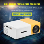 Projekteerija LED-kaasaskantav YOSOO &ndash; minikino maison elegant HD &ndash; HDMI, AV, USB &ndash; Blanc/Jaune