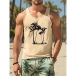 Meeste 3D-print Hawaiian varrukateta vest Suvine ranna vetelp&auml;&auml;stja vabaaja riietus Meeste &uuml;mara kaelusega v&auml;li spordi T-s&auml;rk S-5Xl 3XL