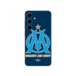 Coque Samsung Galaxy S24 logo om olympique de marseille bleu Fond Maniacase