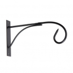 Rauast seinakinnituskonks istutusmasin lillepotid kronstein Vintage stiilis seinakonks kumera otsaga riputamiseks korvide jaoks Laternad linnus&ouml;&ouml;tjad must