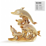 Pulmakaunistused K&auml;sit&ouml;&ouml; Keraamika Loominguliste Toakaunistus K&auml;sit&ouml;&ouml; Kuld Loomade Portselanist Kujukesed Kaunistused kuld