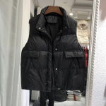 &Otilde;huke ja soe valge pardisulgedega p&uuml;stkrae, varrukateta l&uuml;hike sulejope, vest, naiste talvine &uuml;hev&auml;rviline avara vestiga jope S punane