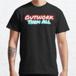 Pluss-suuruses S-3XL Outwork Them All tr&uuml;kitud T-s&auml;rgid meeste topid, moer&otilde;ivad, s&auml;rgid S must