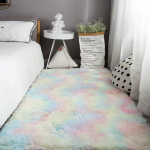Lipsuv&auml;rviga tr&uuml;kitud vaiba gradientv&auml;rviga siidivillane elutuba diivanvaip magamistoa voodi pl&uuml;&uuml;sist tekk 200 * 300Cm (tie-dye)