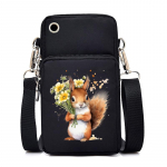 Mini Mobiilikotike Naistele Orav Karikakar S&otilde;numikott Kaela Riiutatav M&uuml;ndikott Vertikaalne K&auml;ekott Mood Orava Crossbody Kott