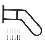 V&auml;lisastmete k&auml;sipuud 1-3 astmega v&auml;limine veranda trepp U-kujuline seinakinnitus eakatele Black