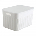 R&otilde;ivaste hoiukastid kaanega pr&uuml;gikastid Suupisted M&auml;nguasjakohver Aluspesu Organisaator Plastikust kodukapp konteinerkapp S valge