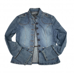 Sinine teksajakk naistele PETER GOLDING M - Kasutatud