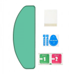 Universaalne mootorratta kiivri visiiri uduvastane kile sisestus, l&auml;bipaistev objektiiv, selge vaatega kiivri visiiri sisestus, lihtne paigaldamine A