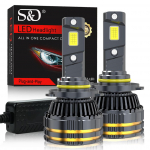 2tk H7 H4 LED Canbus auto esitulede pirnid 200W 90000LM H1 H8 H9 HB3 9005 HB4 9006 H11 9012 Hir2 LED pirn Auto turbolamp VW Ford 6000K jaoks 9005 HB3