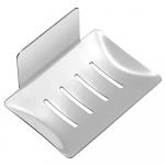 Isekleepuv seinale paigaldatav roostevabast terasest seebialus Vannitoa seebihoidik t&uuml;hjendusalus Vabalt l&auml;bitavad vannitoatarvikud h&otilde;be