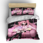 Jaapani Anime Moe Kahekohaline Tekikott Voodi Euroopa Voodipesukomplektid Kodutekstiilid Luksuslikud Padjap&uuml;&uuml;rid Magamistoa Voodipesukomplektid EU single(135x200cm)