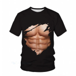 Seksikas kehaprinteriga T-s&auml;rk Funny Street Women Mehed Naljaka mustriga T-s&auml;rgid Fake Muscle Harajuku moetrendi isikup&auml;ra s&auml;rk Top Uus XL