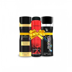 RAMSONS Deo Talc Combo | 1 Exotica Intense Deodorant Spray - 200ml | 1 Rhymes Deodorant Spray - 200ml | 1 RED ZX Deo talk - 100 g | Kombineeritud pakett 3