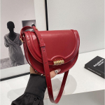 Klassikaline Burgundia Naiste Ristkott Vintage &Uuml;hev&auml;rviline Klapiga Disain &Otilde;lakotid Naissoost Igap&auml;evaseks S&otilde;iduks 20x6x16cm must