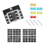 Kaitsmekarbi hoidik 32V 100A Auto Car Boat Marine M5 Stud koos LED-m&auml;rgutulega armee roheline v&auml;rv