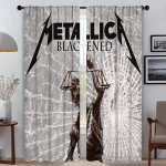 Vahesein M-MetallicaS Kaasaegse Elutoa Kardinad 2 Osa Kardinad Magamistoa Halloweeni Kaunistuseks Akna Kardin Varjud Kodu W132xH160cmx2pcs-CL