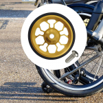 Easy Wheel kokkupandavale jalgrattale Easywheel &uuml;litugev veerev elektrijalgratas kuld