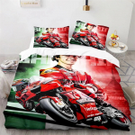 Marquez 93 Voodipesukomplekt Padjap&uuml;&uuml;rid &Uuml;hekohaline T&auml;issuuruses Kuninganna Suuruses Kuninglik Voodipesu 3D Tr&uuml;kk Marc Marquez 93 Tekikotikomplekt Teismelistele Poistele T&auml;iskasvanutele 140x210cm 2pcs