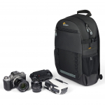 Lowepro kaameraseljakott Adventura BP 150 III GRL s&auml;&auml;stvatest materjalidest valmistatud seljakott Green Line seeria 10L mahutab 10-tollise peeglita tahvelarvuti must
