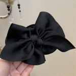 Prantsuse mustad vibuk&uuml;&uuml;nised, suured haiklambrid, t&uuml;drukute vibuklambrid naistele, magusad peakatted, juukseaksessuaarid 1 Pcs