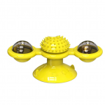 Tuuleveski kassim&auml;nguasi, p&ouml;&ouml;rlev interaktiivne multifunktsionaalne kassipoegade kammm&auml;nguasi seinauksele, kollane kollane