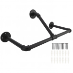 22-tolline t&ouml;&ouml;stuslikust torust riiete v&auml;ljapanekuriiul seinale paigaldatav riiete riidepuu rauast riiete riputus