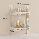 Vannitoa hoiuriiul Seinale paigaldatav Du&scaron;iruumi multifunktsionaalne hoiuriiul S&auml;&auml;sta ruumi Mitmekihilised Suure mahutavusega Vannitoariiulid