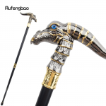 Kuldne Must Dinosaurus K&otilde;nnikepp Moodne Dekoratiivne K&otilde;nnikepp H&auml;rrasmehelik Elegantne Cosplay Keppk&auml;epide Ristik&auml;pp 93cm