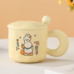 Armas piimafufu keraamiline tass loomakassikaga kaanelusikaga veetass kohvitass k&otilde;rge v&auml;&auml;rtusega kruus hommikus&ouml;&ouml;gitass 301-400ml