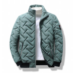 Meeste piiri&uuml;lene s&uuml;gis/talv Korea stiilis kerge udusulega puuvillajakk, l&uuml;hike p&uuml;stkraega trend. 4XL