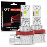 2tk Canbus H11 H8 LED udutule pirnid 9006 HB4 9005 HB3 LED vasktoru 16 s&uuml;damikuga CSP kiibid auto DRL s&otilde;idulamp 30W 20000LM automaatne p&auml;evas&otilde;idutuli H11 H8