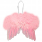 White Vintage Feather Wing Lovely Chic Angel Christmas Tree Decoration Hanging Ornament Home/Party/Wedding Ornaments valentines 16x14cm kuld