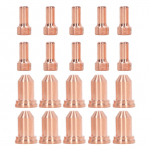 20 tk Plasmakaare l&otilde;ikep&otilde;leti d&uuml;&uuml;sid Elektroodid Messing Tugevad K&otilde;rge Temperatuurikindlad D&uuml;&uuml;sid