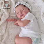 Elutruu Magav 48cm Reborn Beebinukk Laura Pehme Puuvillane Keha Vasts&uuml;ndinud Nukud 3D Maaling Vaskulaarne Visuaalne Simulatsioon V&auml;ikelapse Beebinukk Lapse P&uuml;hade Kingitus girl doll