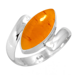 925 Sterling H&otilde;be S&otilde;rmus Naised V&auml;&auml;riskivi K&auml;sitsi valmistatud Ehted Aastap&auml;eva Kingitus Merevaik Amet&uuml;st Must On&uuml;ks Karneool Granaat Kvartskivi Roheline On&uuml;ks Kuldne Kivi 9.5 merevaigukollane