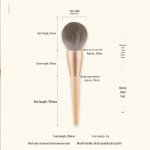 Suur must &uuml;lipehme lahtise puudriga meigipintsel &ndash; peitepulk ja lauv&auml;rvi ilut&ouml;&ouml;riist