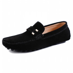 Vabaaja Jalan&otilde;ud Moodsad Meeste Jalan&otilde;ud Ehtne Nahk Meeste Mokassiinid Moccasins Slip-on Meeste Lamedad Jalan&otilde;ud Meeste S&otilde;idujalan&otilde;ud 38-47 38 must