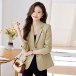 Moekas ja elegantne &uuml;likonnajope naistele vabaaja bleiser L khaki