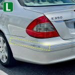 aastatele 2007-2009 W211 Mercedes Benz E320 E350 E550 E63 AMG Tagumise p&otilde;rkeraua kroomliist 2118852721 2118852821