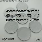 4 tk musta v&auml;rvi vv v 45mm 56mm 60mm 65mm 70mm 75mm 80mm 90mm 120mm autoratta keskosa rummukorgi veljekleebis autotarvikud VW45mm(4pcs)